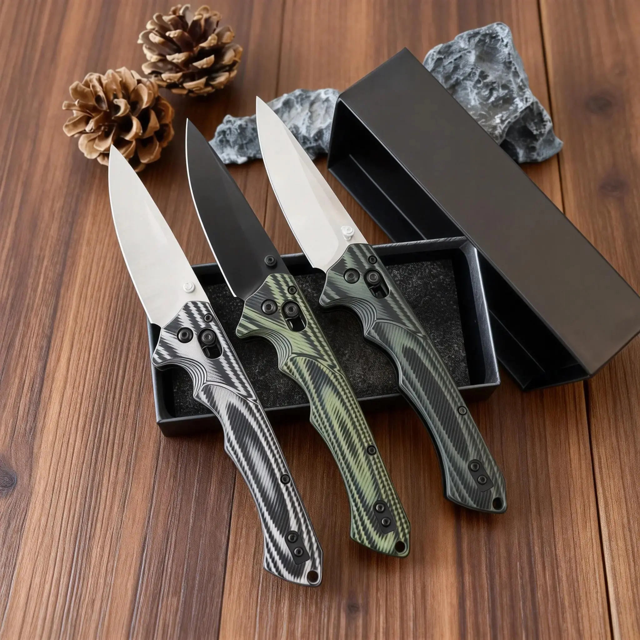 1401 Safe Lock Folding Knife, Non-Slip Grip, Sharp Rust-Proof Stainless Steel Blade, Versatile Daily Use Tool