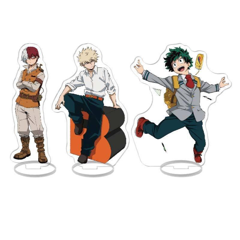 Anime My Hero Academia Standing Plates Bakugou Katsuki Midoriya Izuku Acrylic Toy Stand Model Doll as a Fans Collection Gifts
