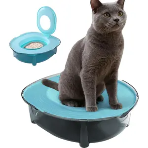 Removable Anti-Splash Odor Control: Cat Litter Box Set - Small Kitten Toilet Cat Litter Pan for Small, Medium, Large Pets | Suitable for Indoor, Travel, Car, Household, Apartment | Made of PE Polyethylene-#SummerWins#DealsForYouDays#father'sdaygift