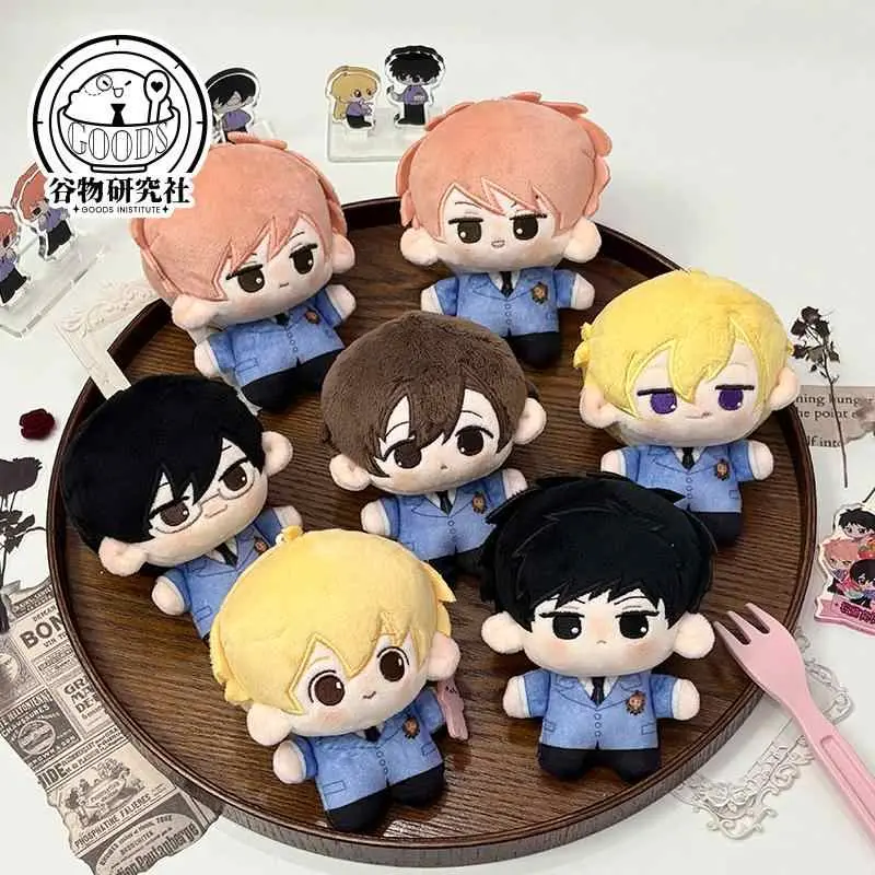 2026 New High-Quality Haruhi Fujioka High School Host Club Anime & Manga Plush Doll Pendant - 10cm, Plush Fabric, Starfish Printed Details, Cosplay Dango Mascot Gift (Toys & Hobbies Classic & Novelty Toys)