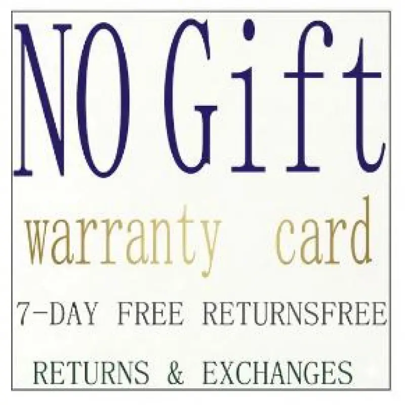 NO FREE GIFT !!! Warranty Card Inside NO GIFT
