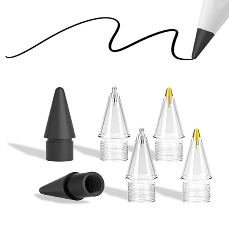 Apple Pencil Replacement Tip, Durable Metal Writing Pen Tip, Compatible with iPad, Handwritten Pen Upgrade, Wear-Resistant Pencil Tip