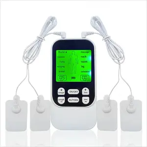 Dual Channel USB Rechargeable Muscle Massager Machine 10 Modes 30 Intensity Levels Portable Fitness Relief Device With Pads