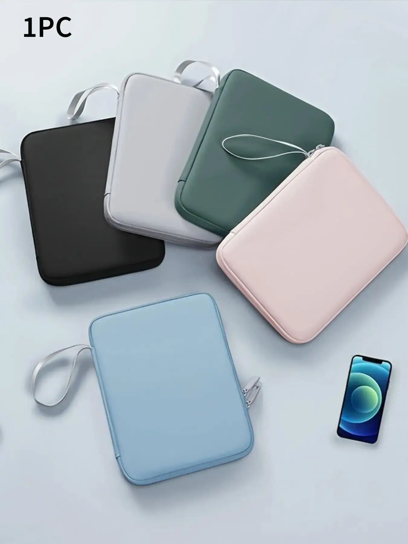 1pc Tablet Bag, Simple Fashion Tablet Storage Bag, Portable Waterproof iPad Sleeve, PU 11 Inch, Handheld Storage Bag