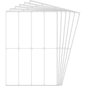 Ououstate 480 count Removable White Label Stickers, 3 x 1 Inch Blank Rectangle File Folder Labels Self Adhesive for Inventory Office Containers (White)