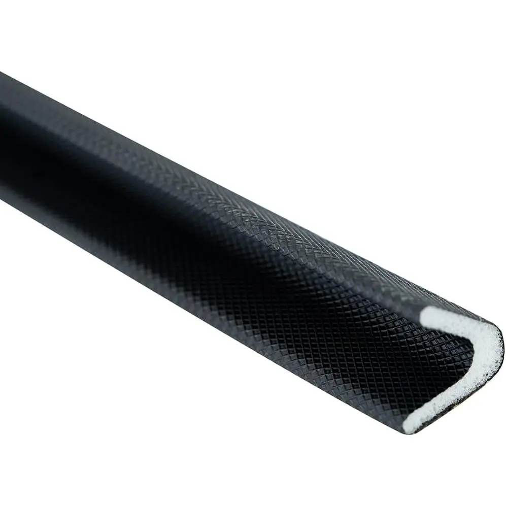 Adhesive V Shape Weatherstrip, Weather Stripping Door Seal Strip  Door Frame Insulation Side Jamb Bottom  Gap Filler Soundproof V Weatherstripping (Black, 1/2 in x 1/2 in x 26 Ft)