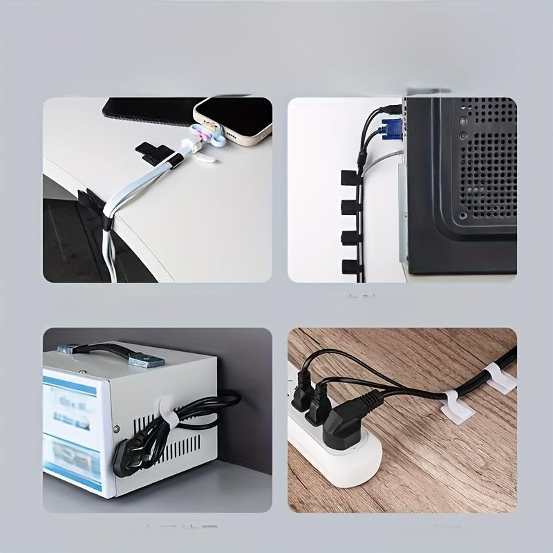 Self Adhesive Reusable Hook Loop Cable Tie Straps, 10/20/30pcs-Adjustable / Cord Organizer Bands for Desk Home Office Cables Management Self Adhesive Reusable Hook Loop Cable Tie Straps, 10/20/30pcs-Adjustable / Cord Organizer Bands for Desk Home Office Cables Management