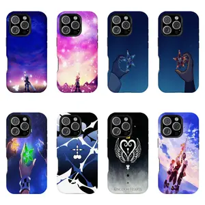 Kingdom Hearts Double-layer durable phone Cases For iPhone 17 16 15 14 13 12 Promax Pro Plus, hard shell protection ,Unique design,best Gift