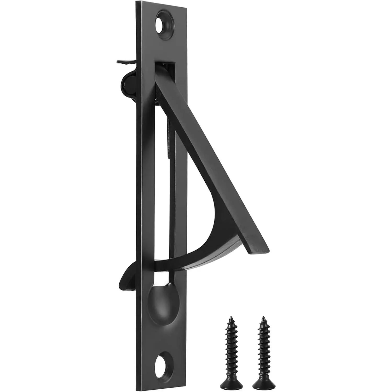 Pocket Door  Pull Handle Pocket Door Hardware Matte Black 1Pack | 3.9x0.8" 304 stainless steel flush pocket door pull handle-help effortlessly slide your door out of the pocket