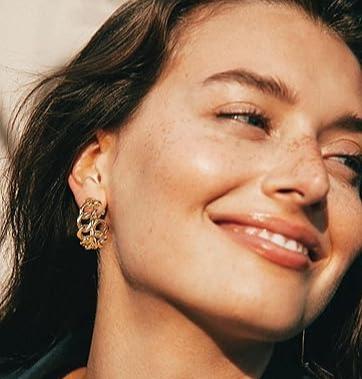 MILACOLATO Elegant Clip on Earrings for Women Crystal Wedding Earrings Clip on Rhinestone Dance Competition Stage Opera Performance Earrings Formal Earrings for Brides Bridesmaids Non Pierced Jewelry