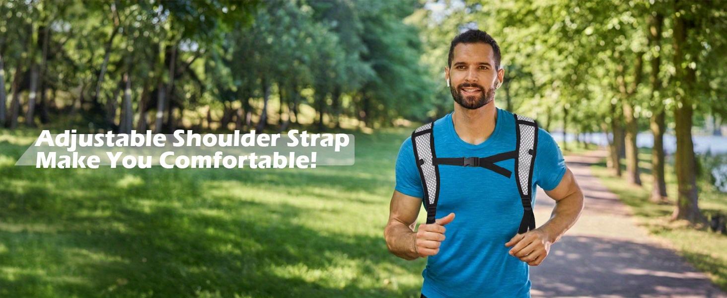 2 Pack Hydration Backpack Pack with 2L Hydration Bladder, Lightweight Breathable Water Backpack with 3 Layer Pockets, Reinforced Shoulder Straps