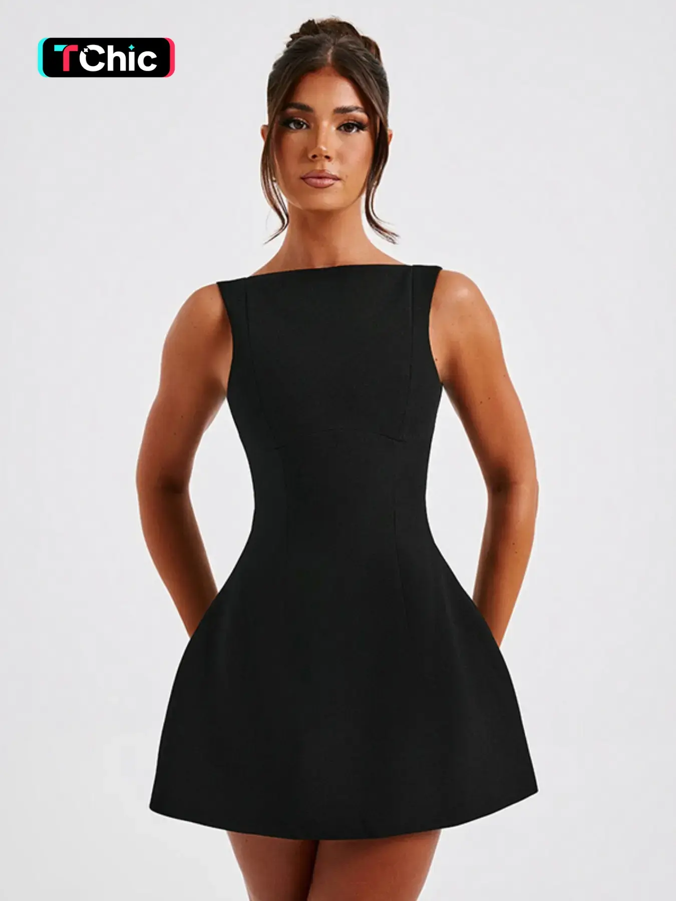 navya wrap mini dress in basic polka black https://motelrocks-com.myshopify.com/products/navya-wrap-mini-dress-basic- polka-black main image 0