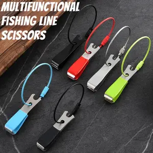 Multifunctional Stainless Steel Fishing Scissors with Line Clip – Braid Line Cutter, Hook Clipper & Tackle Tool for Rock Fishing, Surf Casting & Boat Gear