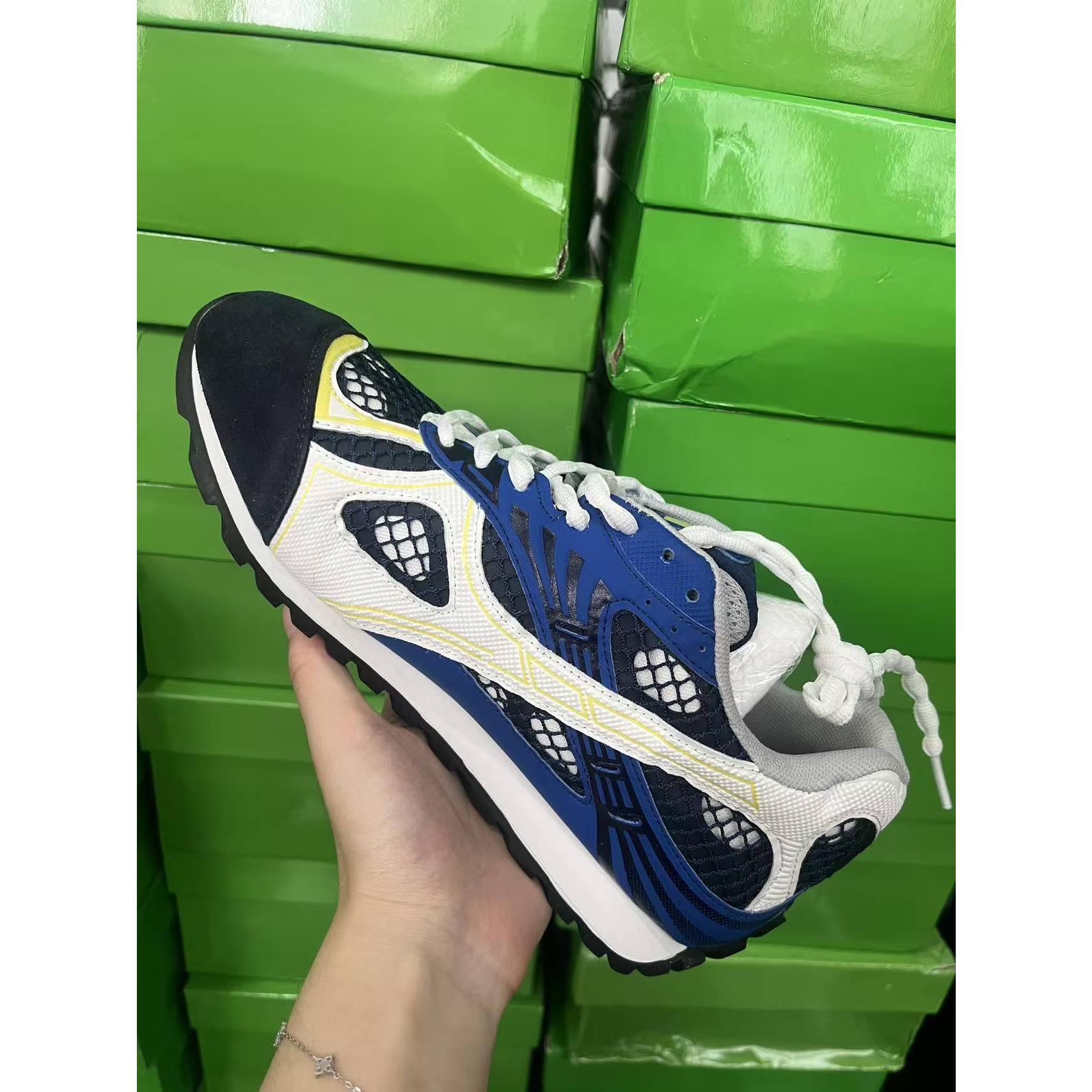 Metallic Red & Purple Retro Sneakers, Breathable Mesh Reflective Running Shoes, Trendy Chunky Casual Footwear