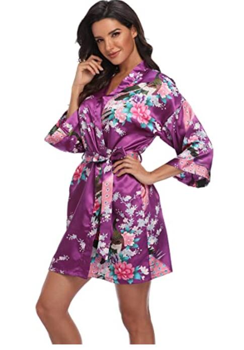Rayon Robes Women Nightwear Flower Home Clothes Intimate Lingerie Casual Kimono Bath Gown Lady Night Dress Oversize 3XL