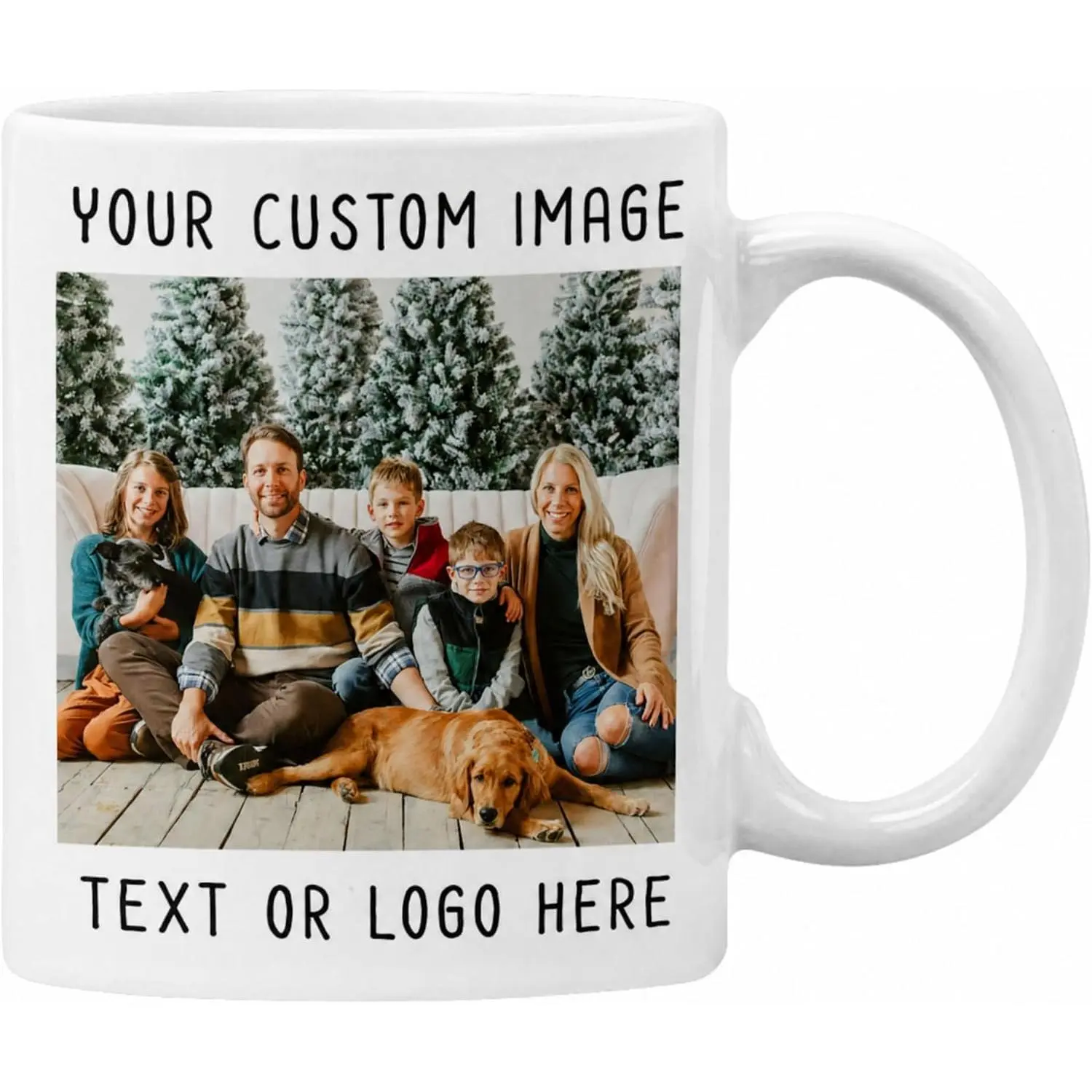 Custom Mug Personalized Coffee Mug with Photo Customizable Picture Mug | Customized Coffee Mugs for Men Women, Tazas Personalizadas Con Fotos, Custom Coffee Cup Ceramic, Printed Both Sides