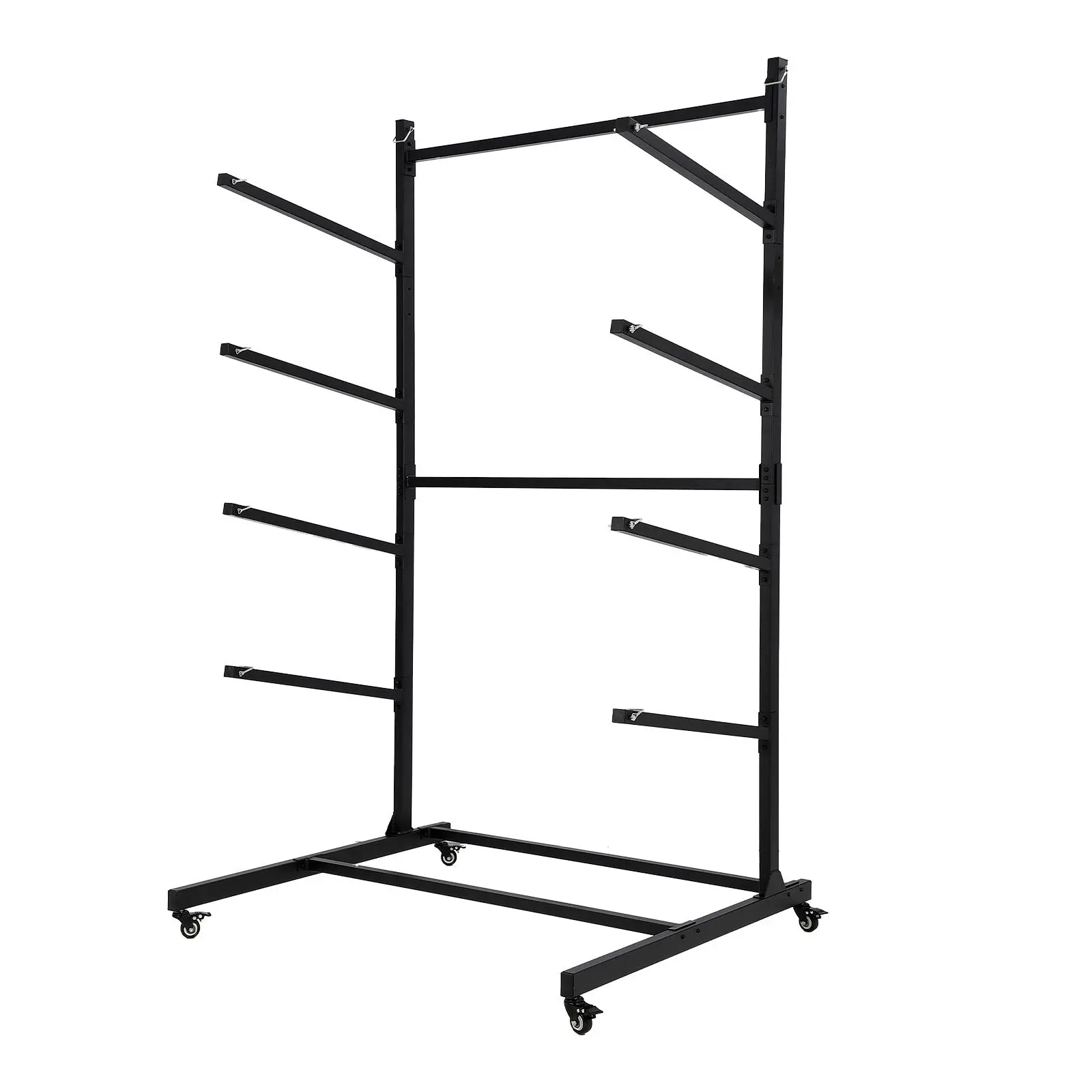 Kayak Storage Rack, Heavy Duty Kayak Racks for Garage and Outdoor Storage, Freestanding Kayak Stand with Wheels