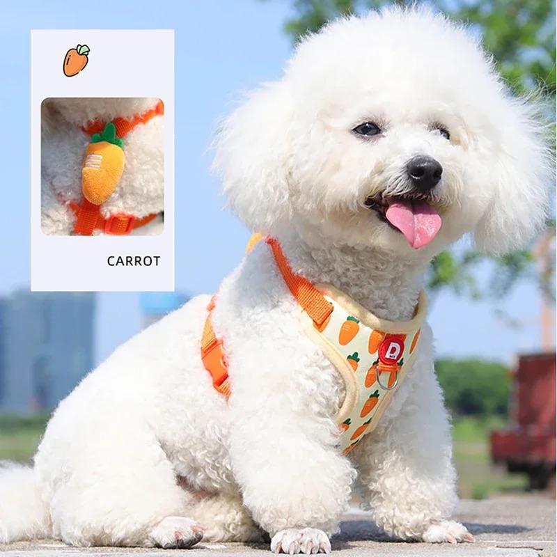 Comfortable Vest Style Dog Harness for Small Breeds - No-Pull Breathable Pet Harness with Leash  Dog Accessories