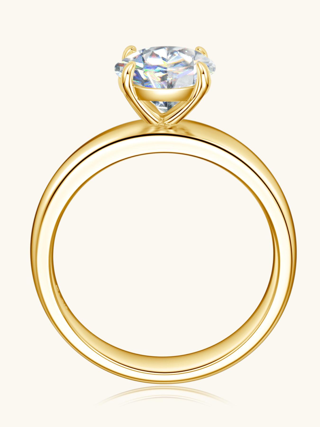 2024 New Style Synthetic Moissanite, S925 Sterling Silver Classic Four Claw Ring, Moissanite Rings, Fashion Jewelry Accessories for Women & Men