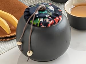 Japanese Tea Set, Chinese Tea Set, Tea Sets for Adults, Tea Pet, Gongfu Tea Set, Portable Tea Set, 14-Piece Porcelain Tea Set Withgrey Leather Case, Asian Tea Set for Home, Outdoor, Business