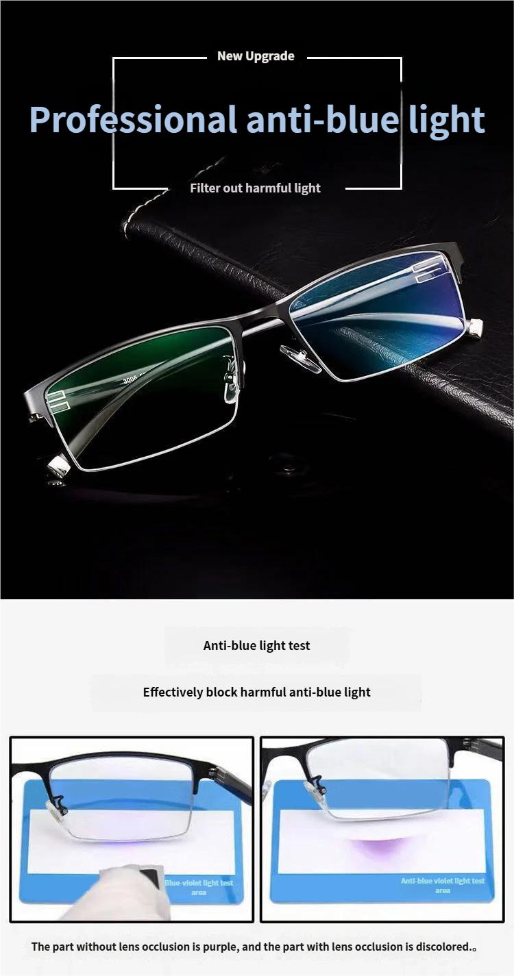 3PCS Simple Full-Frame and Half-Frame Glasses, Fashion Eyewear Frames Suitable for Prescription Lenses and Daily Styling