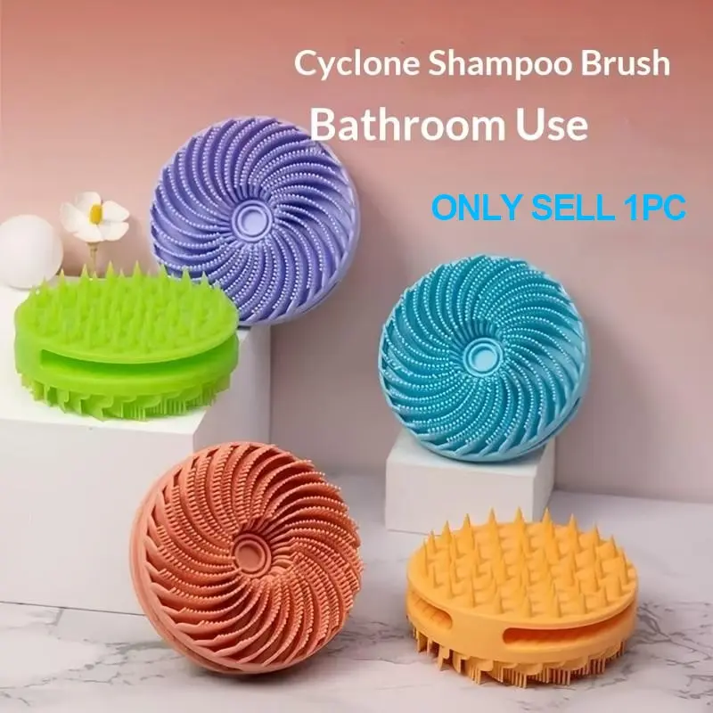 Soft Bath Brush, Dual-Use Silicone Shower Brush, Exfoliating Body Brush, Gentle Exfoliation, Improves Skin Texture, Multiple Colors, Easy to Clean, Fall Decor
