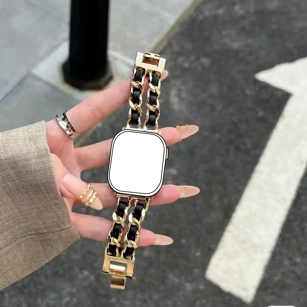 Fashion Metal Durable Band Compatible with Iwatch Ultra Series, Fits 38mm-49mm, Unisex Stylish Strap for Men & Women, Watch Straps, Smart Watch Accessories, Smartwatch Strap, Perfect for S10-S11 Se Models, Metallic