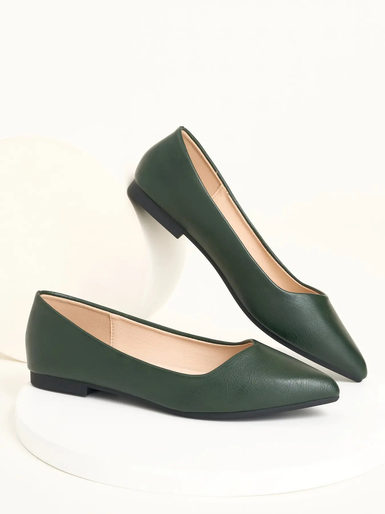 Fashion Plaid Solid Slip-On Low Top Shoes, Elegant Casual Women's Footwear, Medium Width, All-Season Rubber Sole, Pointed Toe