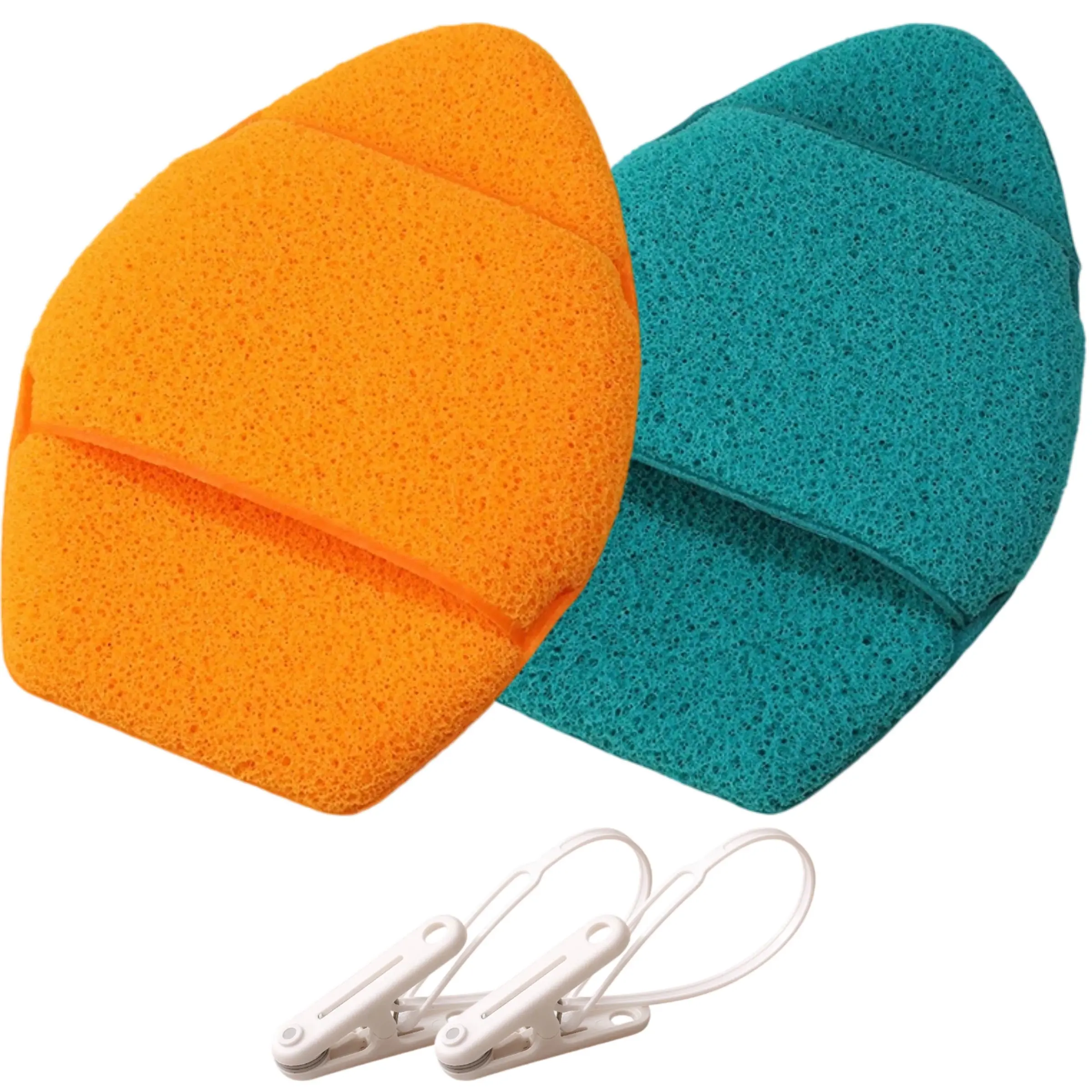 2 Pcs Glove Cleaning Sponges, Expandable When Wet, Soft Skin-Friendly Makeup Remover, Facial Cleansing Tools, Sponge and Applicator Set