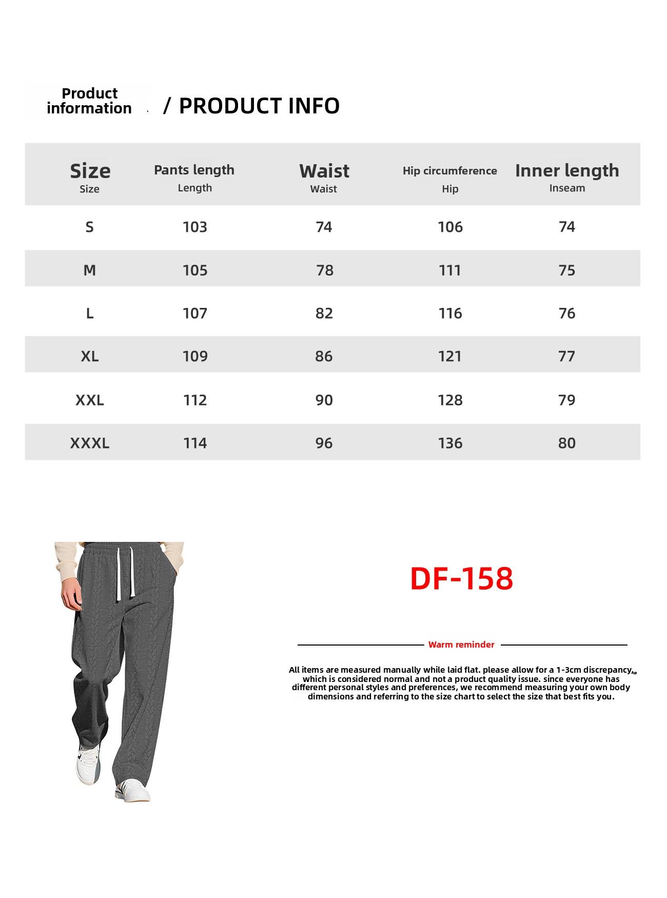 New loose casual sports pants with textured jacquard knit, European and American , available on Temu