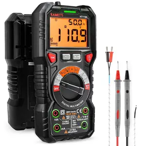 2026 KAIWEETS Digital Multimeter TRMS 6000 Counts Voltmeter Auto-Ranging Fast Accurately Measures Voltage Current Amp Resistance Diodes Continuity Duty-Cycle Capacitance Temperature for Automotive