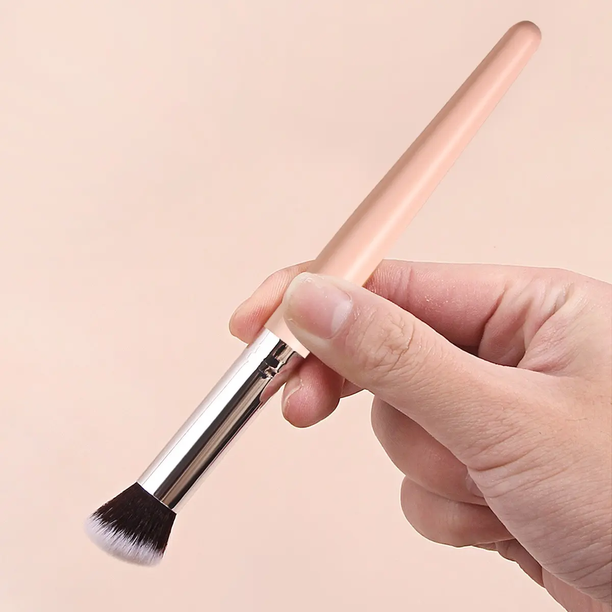 270 Round Slanted Concealer Brush, Soft Bristles Foundation Brush, Makeup Refresh New Model, Face Contouring Brush, Blush Brush, Complexion Brush, Multifunctional Makeup Brush