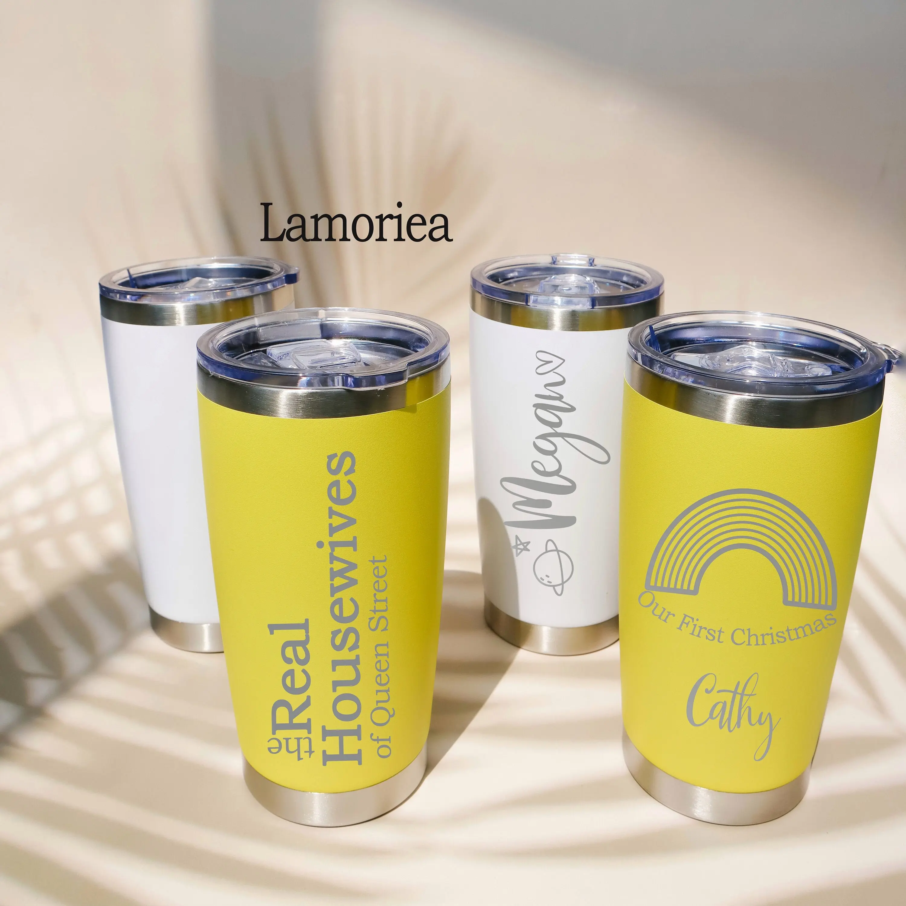 Travel Mug,Reusable Coffee Tumbler Cup,304 Stainless Steel Travel Mug 20oz,Custom Etched Engraved Drinkware Flasks leak-proof pattern floral design funny cute office sport bottle trendy active lifestyle portable flip straw print new arrival