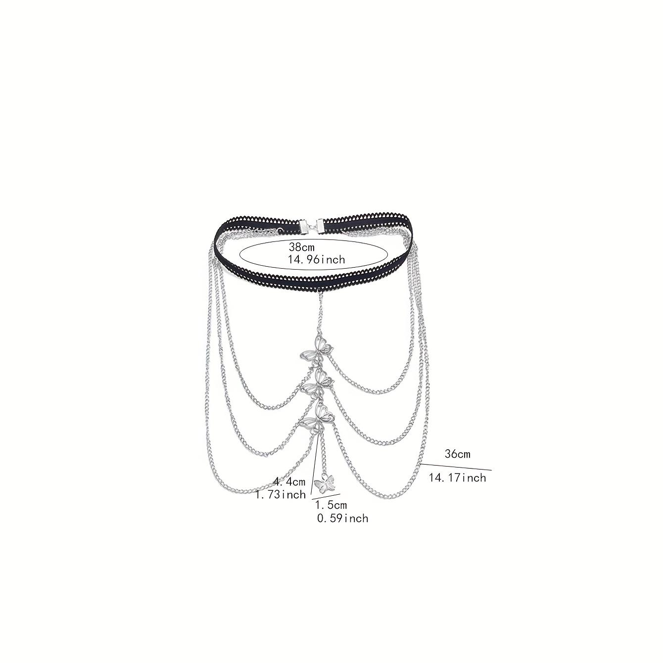 Women's Leg Chain 1 Piece, Personalized and Stylish Multi-layer Tassel Butterfly Thigh Chain