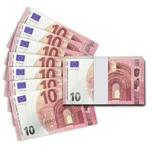 100pcs 10 Euro Memorial Coins, Party Atmosphere Props, Euro Gift, Floral Decoration, Paper Decorations, Collectible Items, Home Decor, Prank Euro Counterfeit Money