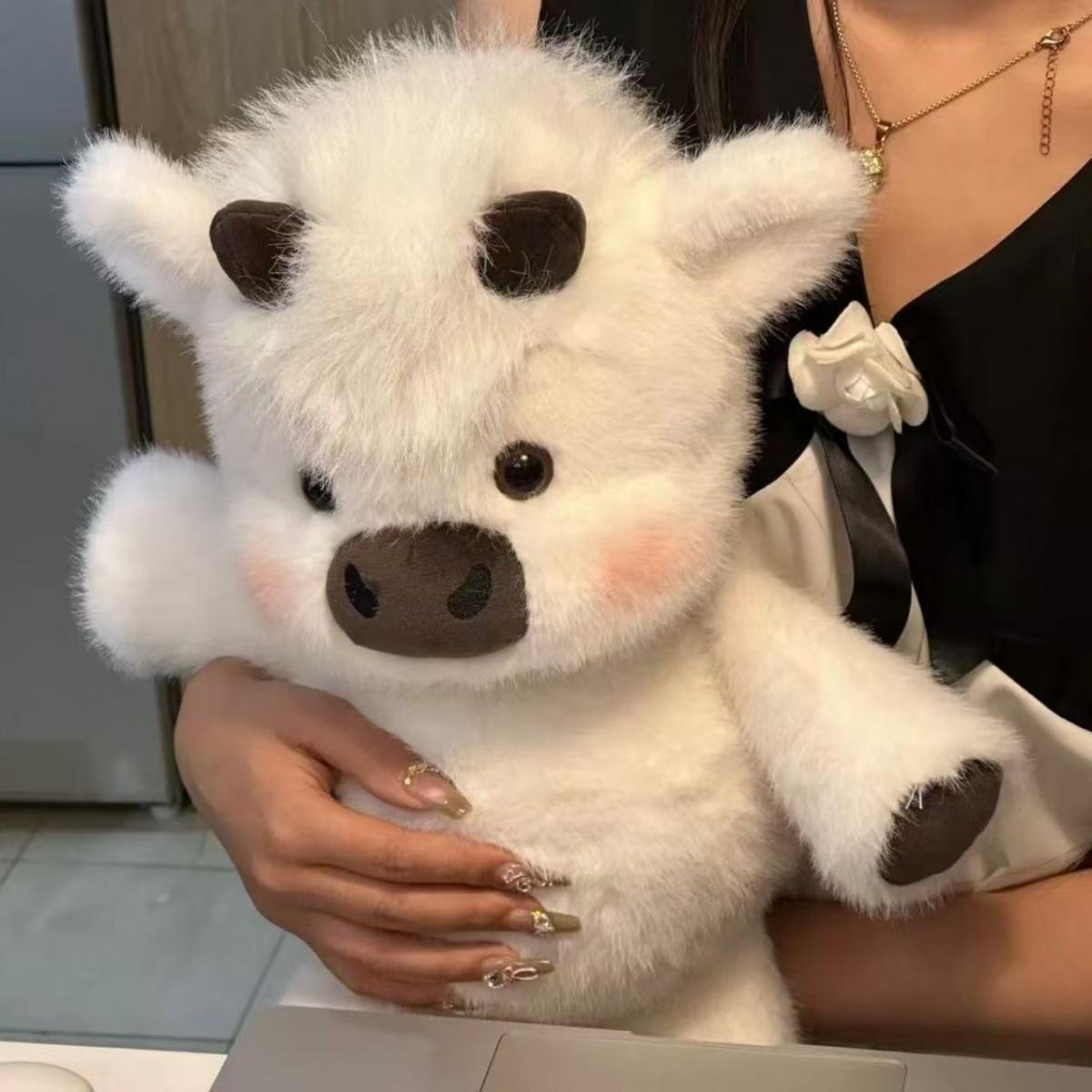 Fashionable Highland Cow Plush Toy Cute Doll Soft Pillow