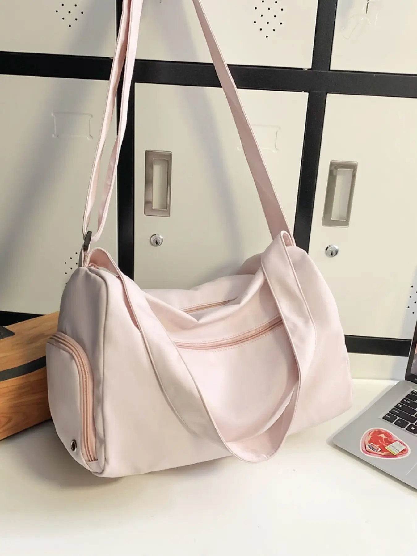 Large Capacity Women's Crossbody Shoulder Bag, Multi-Pocket PU Material, Casual All-Season Design, Ideal for Daily Use, Commute, Travel