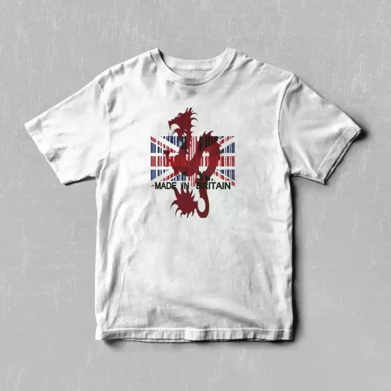 100% Cotton Dean Blunt Zushi Graphic Tee - Vintage Britain Dragon Design T-Shirt