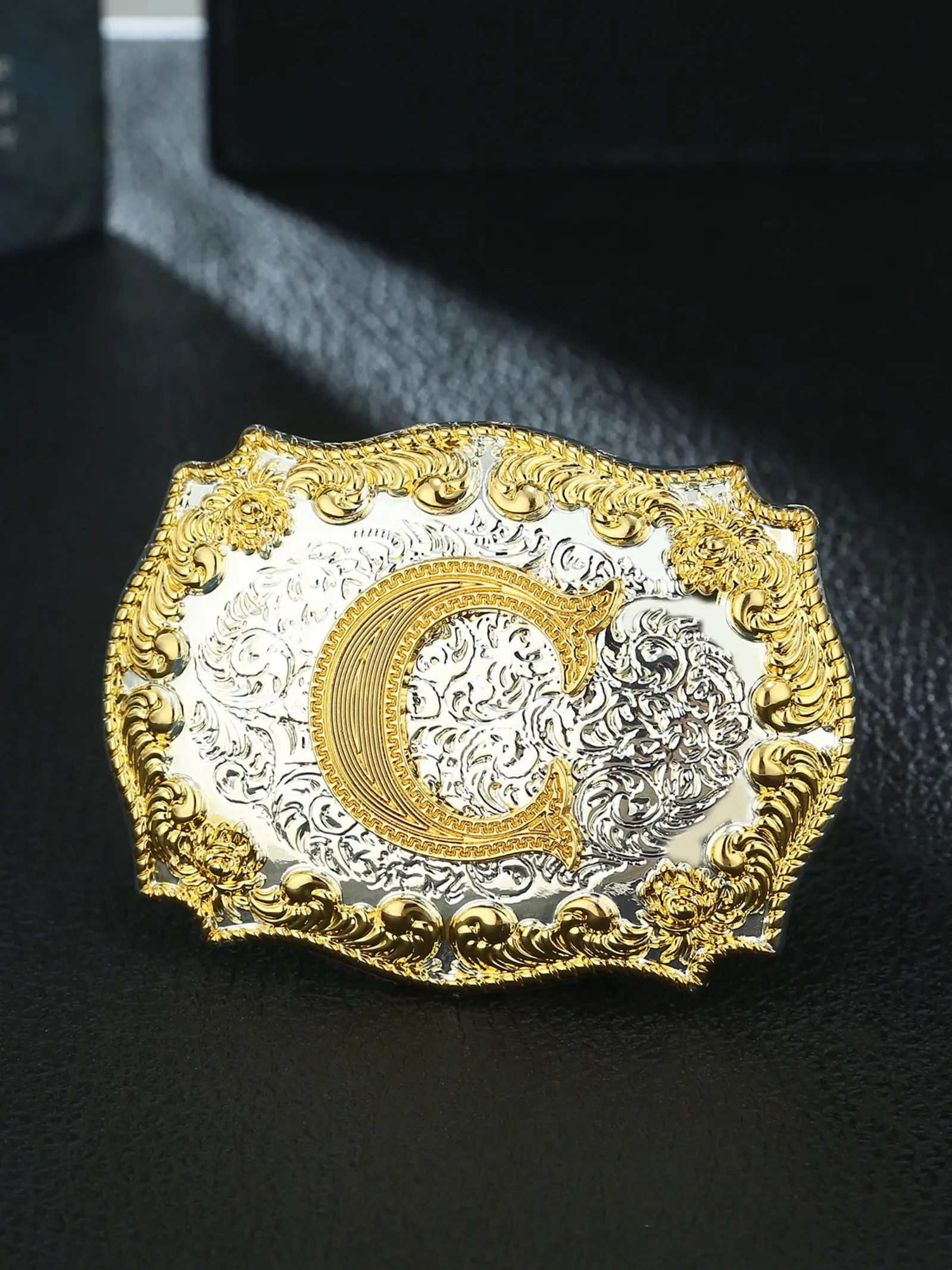 Western Cowboy Style Belt Buckle, Animal Pattern Design, Smooth Closure, Unisex Fashion Accessory, All Seasons Wear