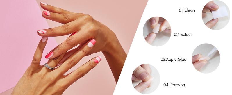 Black Ombre Press on Nails Long Stiletto Fake Nails Matte Rhinestone Extra Long False Nails Full Cover Glossy Glue on Acrylic Nails for Women 24Pcs