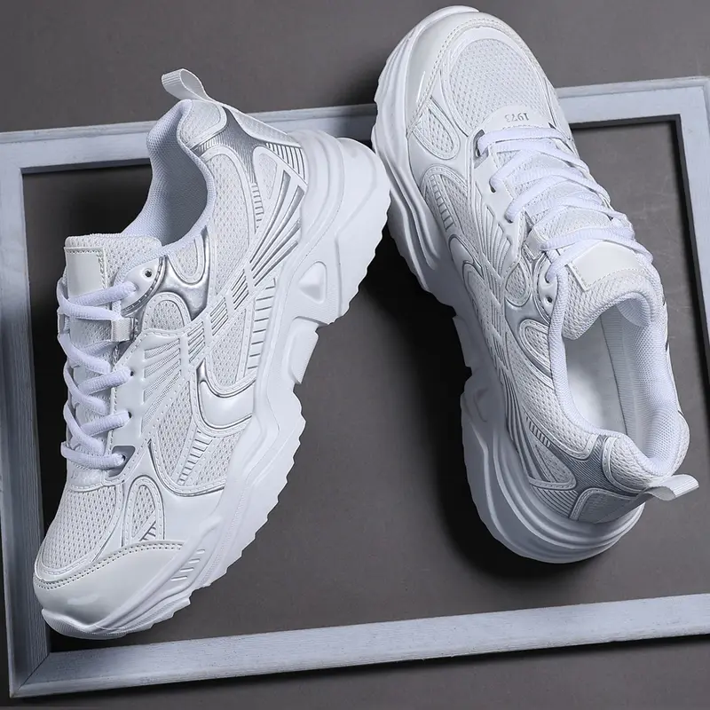 Vintage Techwear Platform Dad Shoes Outdoor Versatile Men's Height Increasing Chunky Sneakers Runner Chunky Sneaker