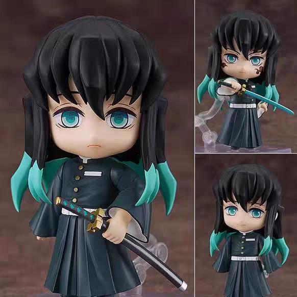 Q Version Nendoroid 2217 Ganlu Temple Glass 2218 Tokito Muichiro Pvc Action Figures Face Replacements Collectible Model Toy Gift
