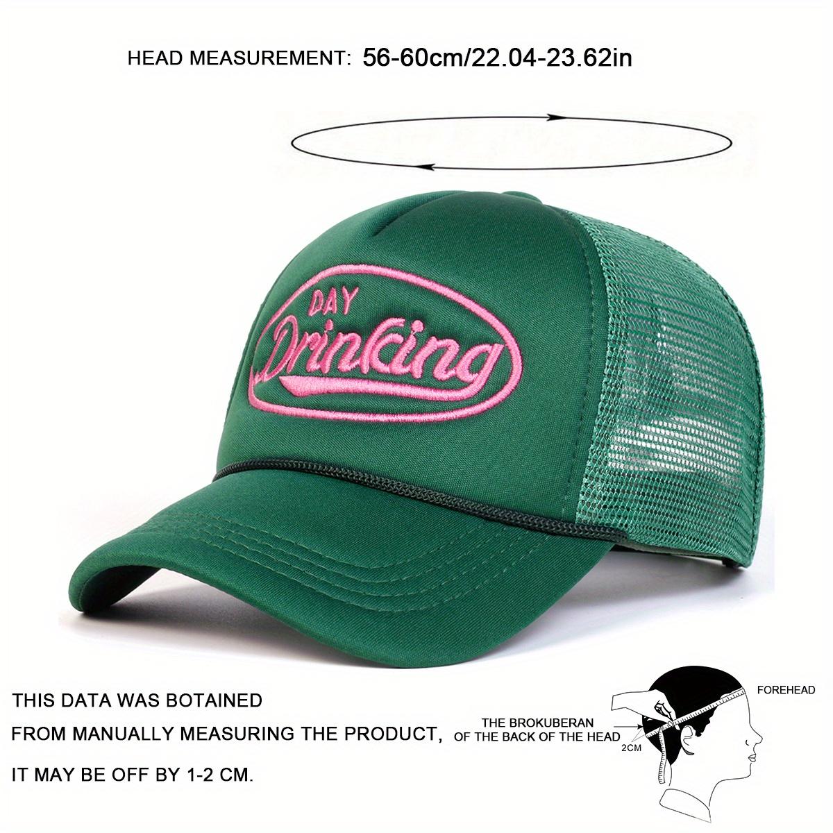 Unisex Letter Embroidered Baseball Cap Mesh Hat Outdoor Sport Adjustable Sunscreen Leisure Hat Spring Autumn Travel Tourism Beach Vacation