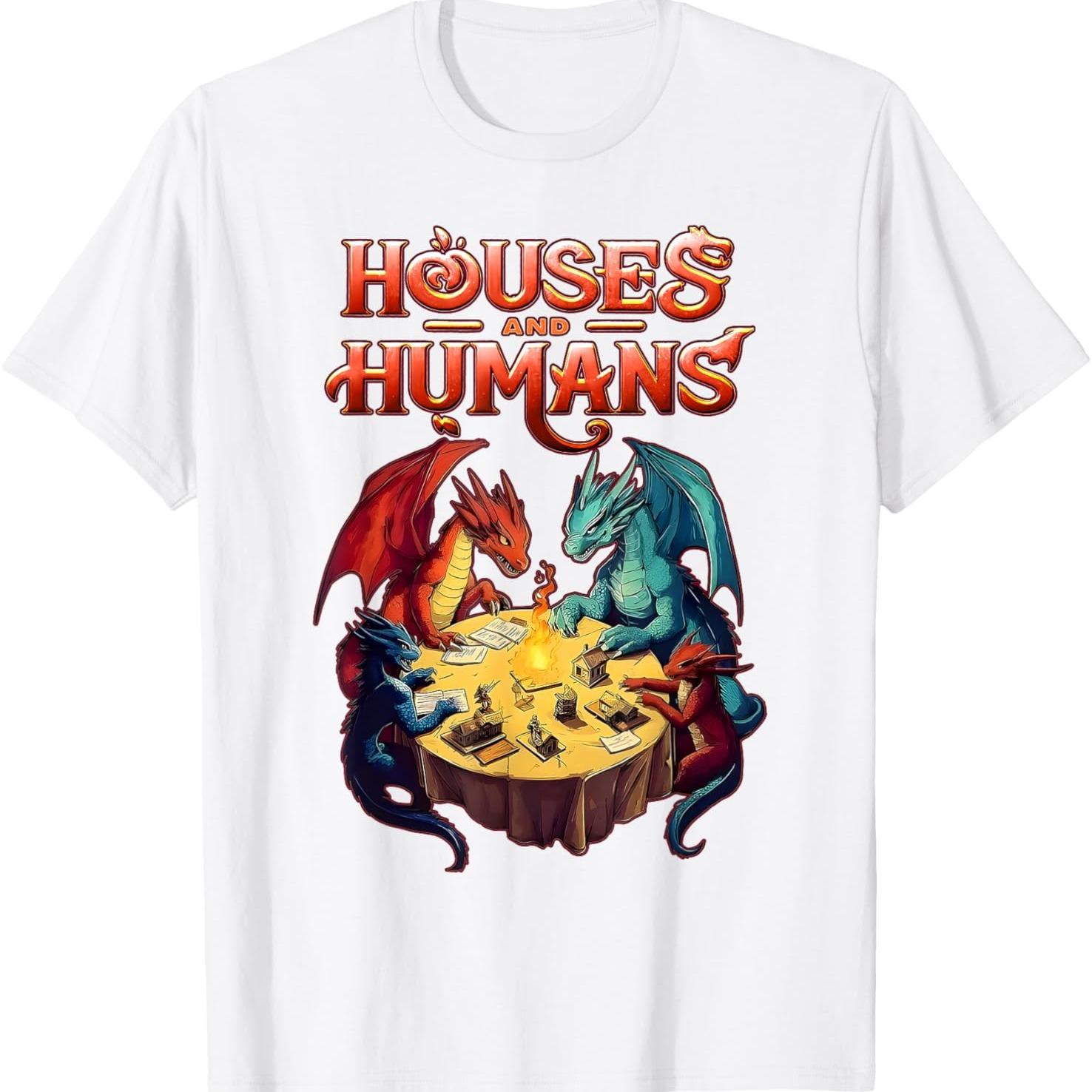 Gaming Houses Humans Funny Rpg Parody Gamer Men T-Shirt Gaming Houses Humans Funny Rpg Parody Gamer Men T-Shirt