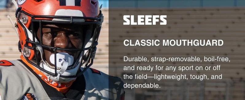 Football Mouth Guard - Lip/Mouthguard with Helmet Strap - Lip/Teeth Protector Mouthpiece - No Boil - for Youth/Adults, Maximum Air Flow, for All Sports - Momma This One for You