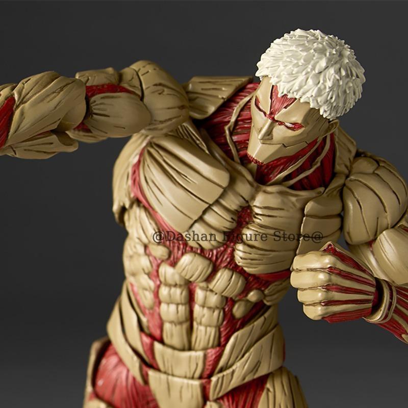 Attack on Titan Figure Revoltech The Armored Titan Action Figures Amazing Yamaguchi Yoroi no Kyojin Reiner Braun PVC Model Toys
