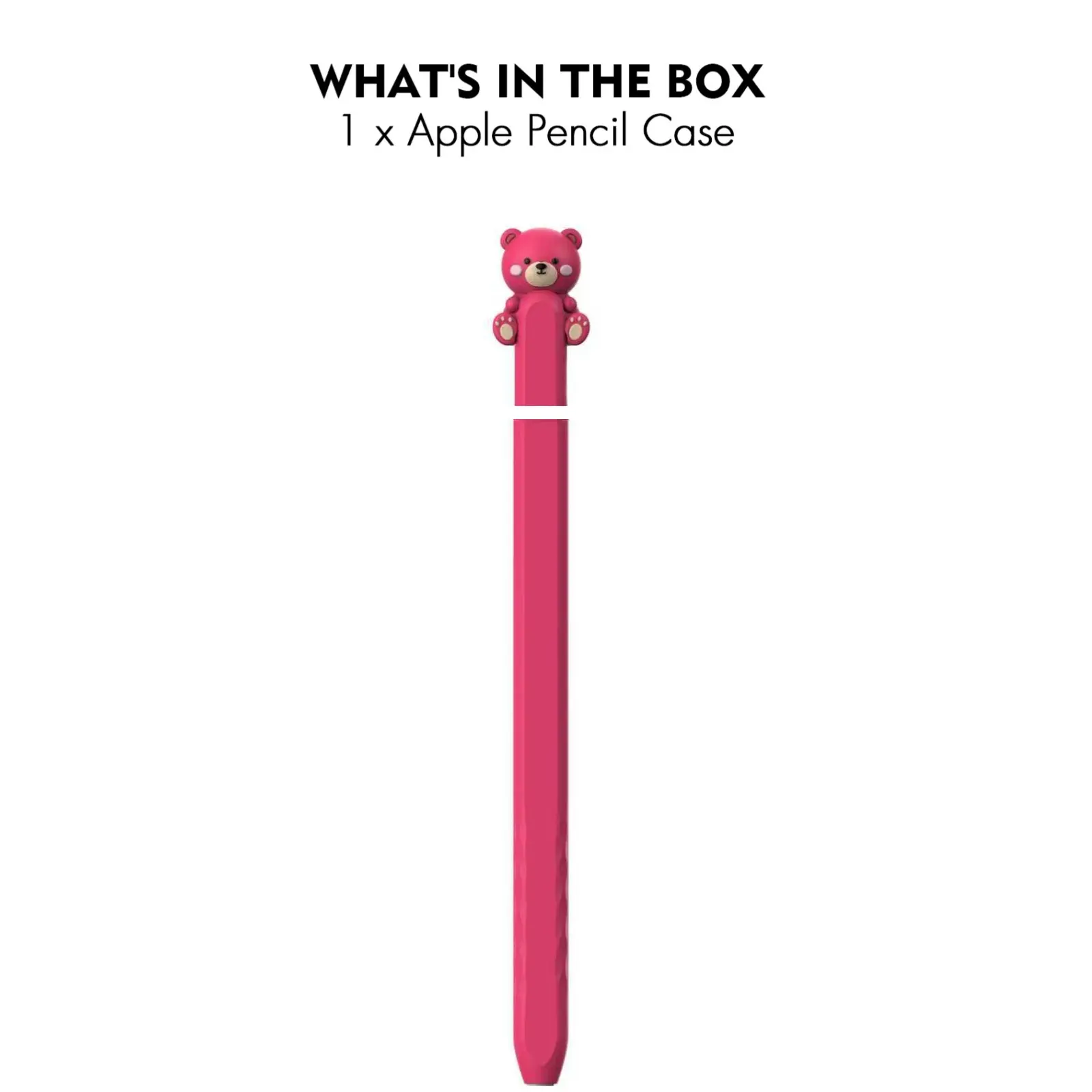 Cute Case for Apple Pencil (USB-C), Silicone Protective Cover Sleeve with Apple Pencil (USB-C)