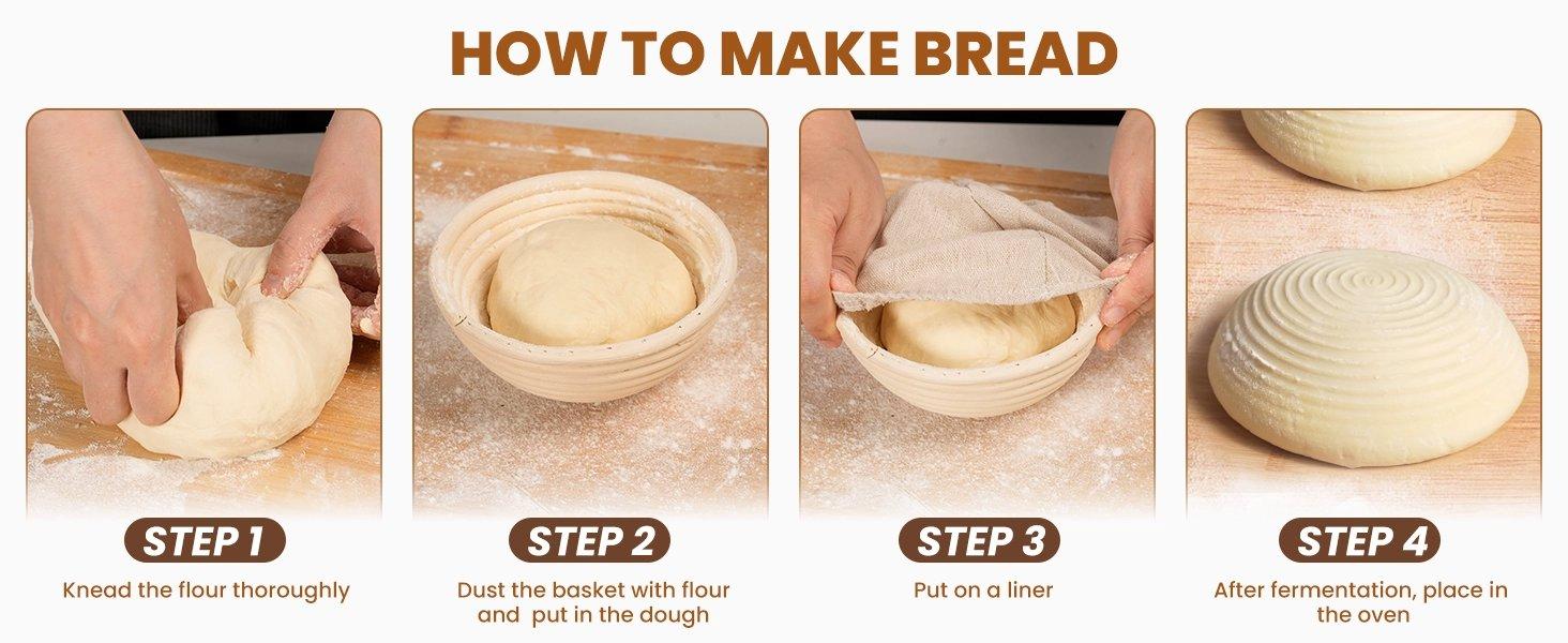 THE WELL KEPT 5 Inch Banneton Bread Proofing Basket Set of 6, Mini Sourdough Bread Baking Supplies, Small Banneton Basket Proofing Baskets for Sourdough Bread Baking THE WELL KEPT 5 Inch Banneton Bread Proofing Basket Set of 6, Mini Sourdough Bread Baking Supplies, Small Banneton Basket Proofing Baskets for Sourdough Bread Baking