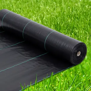 6FT x 300FT 3.2oz PP Weed Barrier Landscape Fabric Heavy Duty Permeable Ground Cover Weed & Erosion Control for Garden Flower Beds Gravel Driveway