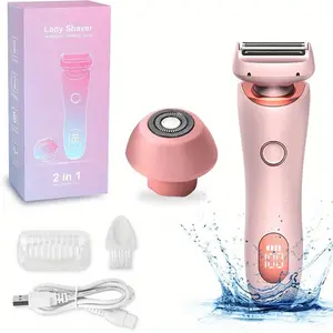 Portable Dual-Head Hair Trimmer for Women, Rechargeable Battery, Detachable Blades, Ideal for Face, Armpit, Leg Hair, Bikini Trimmer, Summer Gift